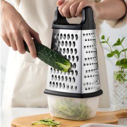 4 Sides Cheese Melon Cucumber Vegetables Box Grater Food Planing Potato Stainless Steel Multifunctional Ginger Slicer