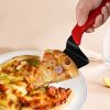 1pc; Cake Server; Stainless Steel Pizza Shovel; Black Red Cake Knife Cake Cutter; Pizza Pie Server; Kitchen Baking Tool; Household Item