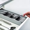 1pc Compact Cutlery Organizer; Spoons Forks Kitchen Drawer Tray