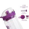 sFruit Infuser Water Bottle 32OZ Juice Shaker Sport w/ Flip Top Lid Anti-Slip Grips