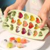 1pc High Quality Silicone 21 Even Love Ice Cube Ice Tray Mold Heart Shaped Silicone Ice Box