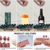 1pc Silicone Ice Cube Tray With Lid Long Strip 10 Grid Cylindrical Ice Tray Ice Making Mold Water Bottle Ice Cube Tray For Freezer