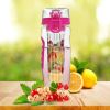 sFruit Infuser Water Bottle 32OZ Juice Shaker Sport w/ Flip Top Lid Anti-Slip Grips