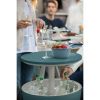 Modern cool bar and side tables, outdoor patio furniture with 7.5 gallon beer and wine cooler,